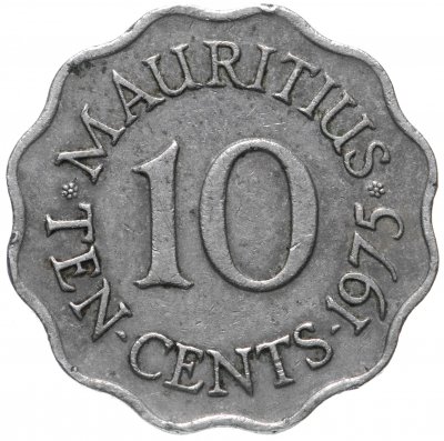 купить Маврикий Британский 10 центов (cents) 1975 Елизавета II