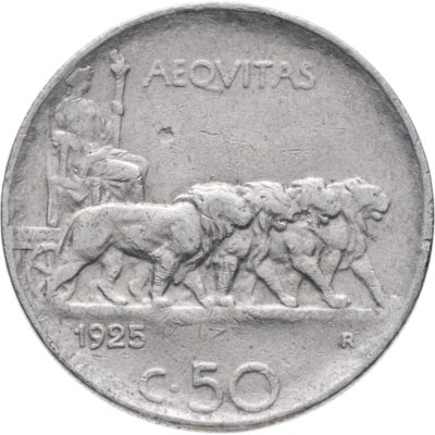 купить Италия 50 чентезимо (centesimi) 1920-1925