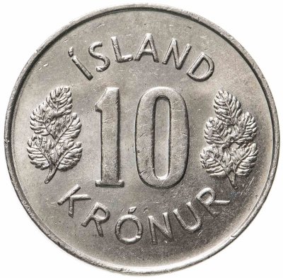 купить Исландия 10 крон (kronur) 1980