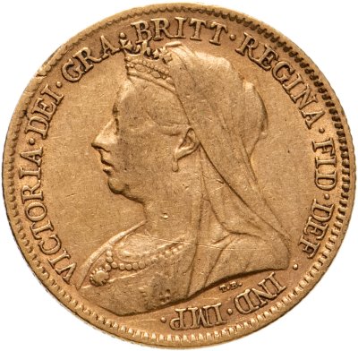купить Великобритания 1/2 соверена (полсоверена, half sovereign) 1899