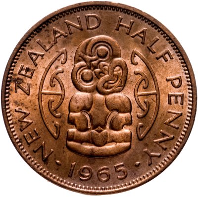 купить Новая Зеландия 1/2 пенни (penny) 1965