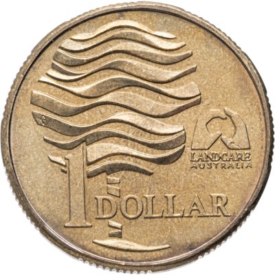 купить Австралия 1 доллар (dollar) 1993 "Landcare Australia — организация по защите окружающей среды", случайный тип буклета (сертификата)