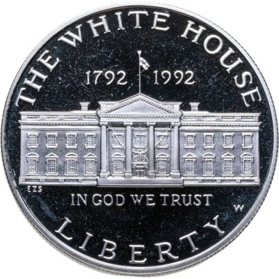 купить США 1 доллар (dollar) 1992 "200 лет Белому Дому"