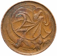 Купить Австралия 2 цента (cents) 1966-1984, случайная дата