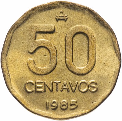 купить Аргентина 50 сентаво (centavos) 1985