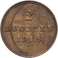 купить Гернси 2 дубля (doubles) 1918