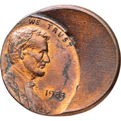 купить США 1 цент (cent) 1983 Мемориал Линкольна (Lincoln Memorial Cent) без обозначения монетного двора, БРАК