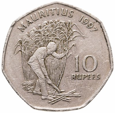 купить Маврикий 10 рупий (rupee) 1997-2000 случайная дата