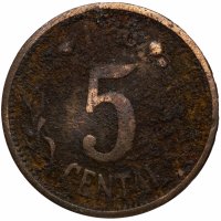 Купить Литва 5 центов (cents) 1936