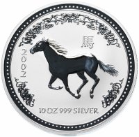 Купить Австралия 10 долларов 2002 «Китайский гороскоп - Год лошади»