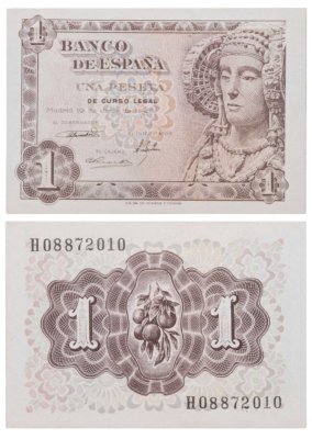 купить Испания 1 песета 1948 года (Pick 135)