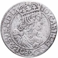 купить Речь Посполитая Ян II Казимир Ваза, 6 грошей (шостак) 1664 г.