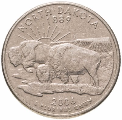 купить США 1/4 доллара (квотер, 25 центов) 2006 "Штат Северная Дакота"