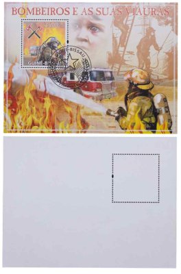 купить Гвинея-Бисау марки квартблок "Автомобили. Машины. Пожарная машина" 3500 франков 2009