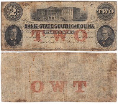 купить Южная Каролина 2 доллара (dollar) 1864