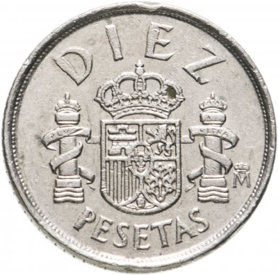 купить Испания 10 песет (pesetas) 1983-1985, случайная дата
