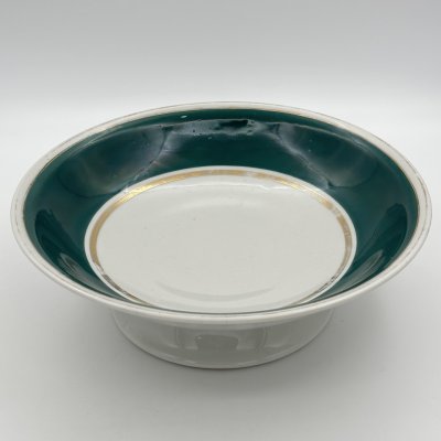 купить Конфетница (фруктовница), фарфор, крытьё, золочение, Дмитровский фарфоровый завод (ДФЗ Вербилки), СССР, 1954-1965 гг.