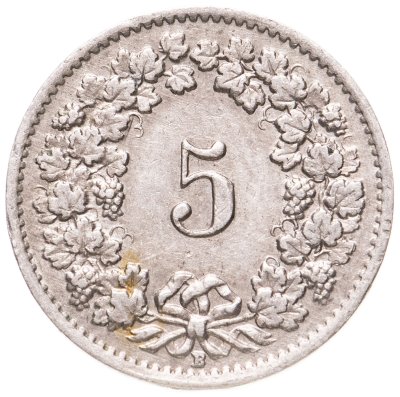 купить Швейцария 5 раппенов (rappen) 1947