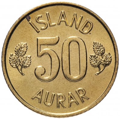 купить Исландия 50 эйре (aurar) 1974