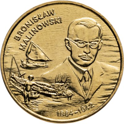 купить Польша 2 злотых 2002 "Бронислав Малиновский (Bronisław Malinowski)"