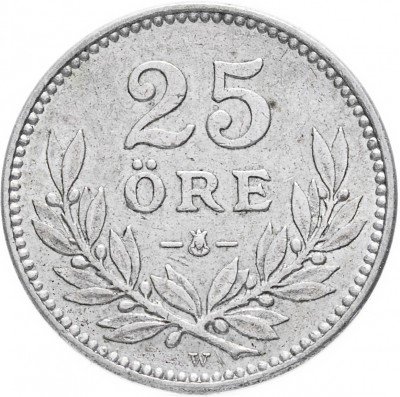 купить Швеция 25 эре 1917