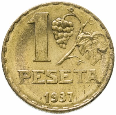 купить Испания 1 песета 1937