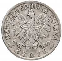 Купить Польша 2 злотых (zlote) 1932-1934