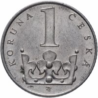 купить Чехия 1 крона 1993-2019, случайная дата