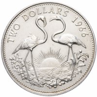 купить Багамские острова 2 доллара (dollars) 1966-1973, случайный год