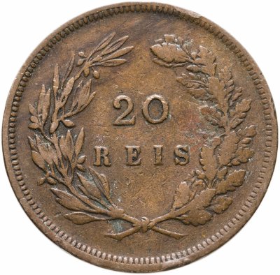 купить Португалия 20 рейс (reis) 1892 Без отметки монетного двора