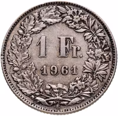 купить Швейцария 1 франк (franc) 1961