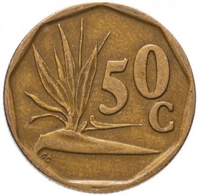 купить ЮАР 50 центов (cents) 1990-1995, случайная дата