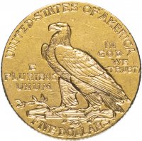 Купить США 5 dollars (долларов) 1908 "Indian Head (голова индейца)"