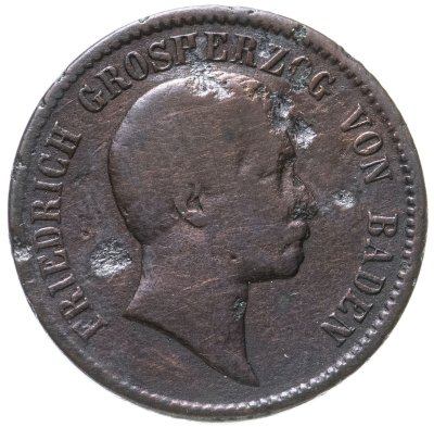 купить Германия (Баден) 1 крейцер 1856
