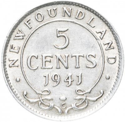 купить Ньюфаундленд 5 центов (cents) 1941
