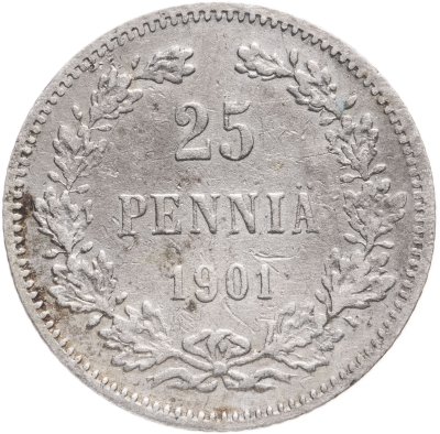 купить 25 пенни (pennia) 1901 L
