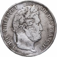 Купить Франция 5 франков (francs) 1832