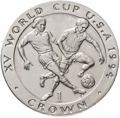 купить 1 крона (crown) 1994 Чемпионат Мира по футболу в США Остров Мэн