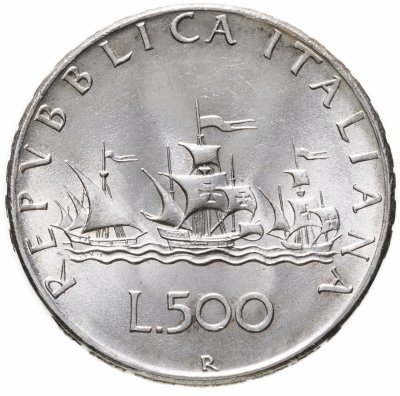 купить Италия 500 лир (lire) 1959-1967, случайный год