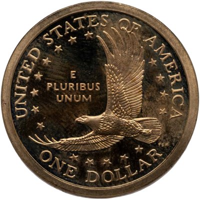 купить США 1 доллар (dollar) 2000 Sacagawea dollar (Сакагавея доллар - парящий орёл), двор S