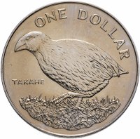 Купить Новая Зеландия 1 доллар 1982 Такахе