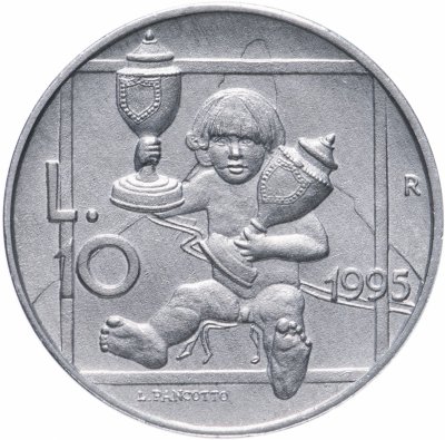 купить Сан-Марино 10 лир (lire) 1995