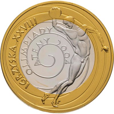купить Польша 10 злотых (zlotych) 2004 XXVIII летние Олимпийские Игры, Афины 2004 - Дискобол