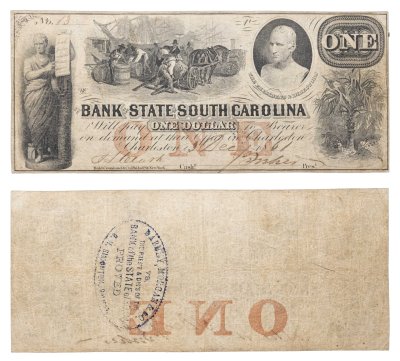 купить Южная Каролина 1 доллар (dollar) 1861 (Гашеный)