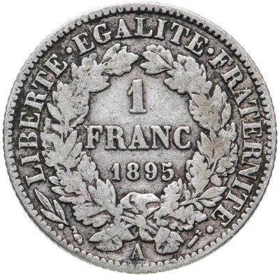 купить Франция 1 франк (franc) 1895
