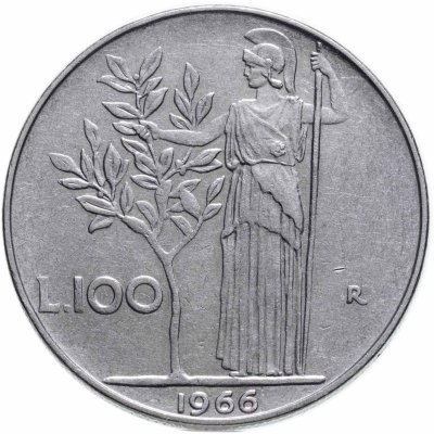 купить Италия 100 лир 1966