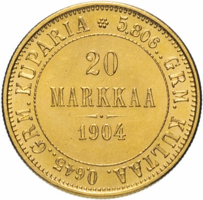 купить 20 марок 1904 L для Финляндии