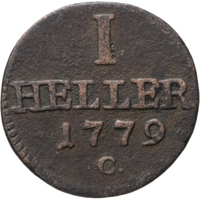 купить Германия, Саксония 1 геллер 1779