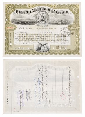 купить Акция США Boston and Albany Rail Road Co., 1950 г.