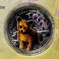 Купить Ниуэ 1 доллар 2014 "Бурый Медведь", в буклете